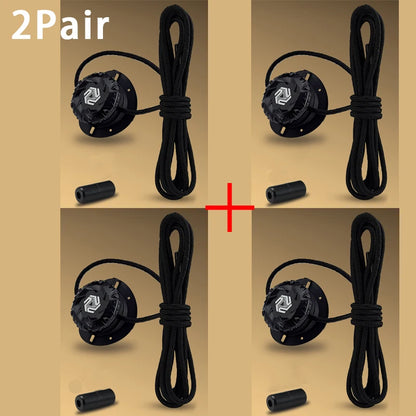 Swivel Buckle No-Tie Shoelaces - Automatic Elastic Laces for Kids & Adults, 1–2 Pair Shoe Accessories
