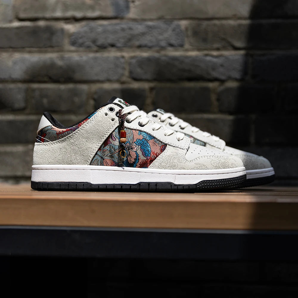 Mr.A Personalized Embroidered Men's Shoes - Trendy Casual Sports Lace-Up Sneakers for Everyday Wear