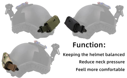 BOOIU Tactical Helmet Counterweight Bag – Balance Kit with 5 Counter Blocks for OPS FAST PJ MH Helmets