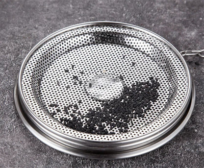 304 Stainless Steel Round Hole Seasoning Bag — Spice, Gravy & Soup Strainer Basket for Brine, Hot Pot, and Slag Separation