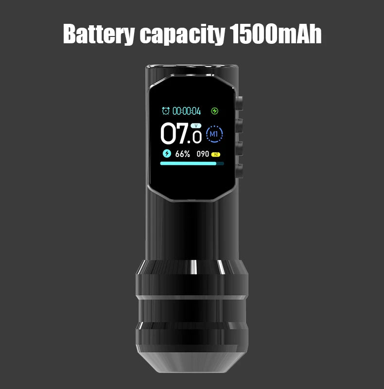 YILONG Wireless Tattoo Pen — Large Color Screen Digital Display | Permanent Makeup Tattoo Machine with 1500mAh Power Tattoo Gun