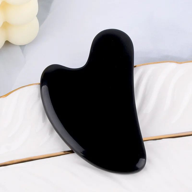 Guasha Massage Scraper – Beeswax Face & Eye Massager, Acupuncture Gua Sha Board for SPA and Beauty Therapy