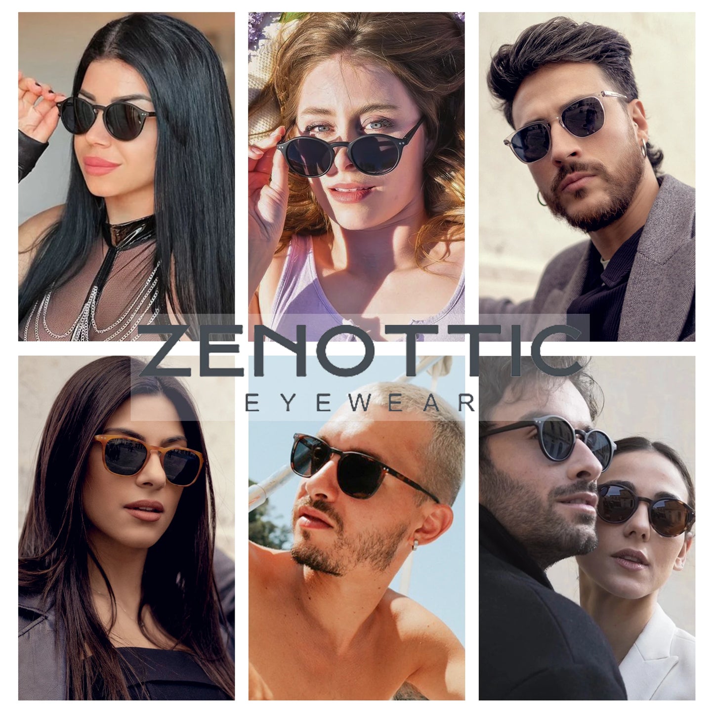 ZENOTTIC Retro Small Round Polarized Sunglasses – Lightweight Vintage UV400 Shades for Men & Women