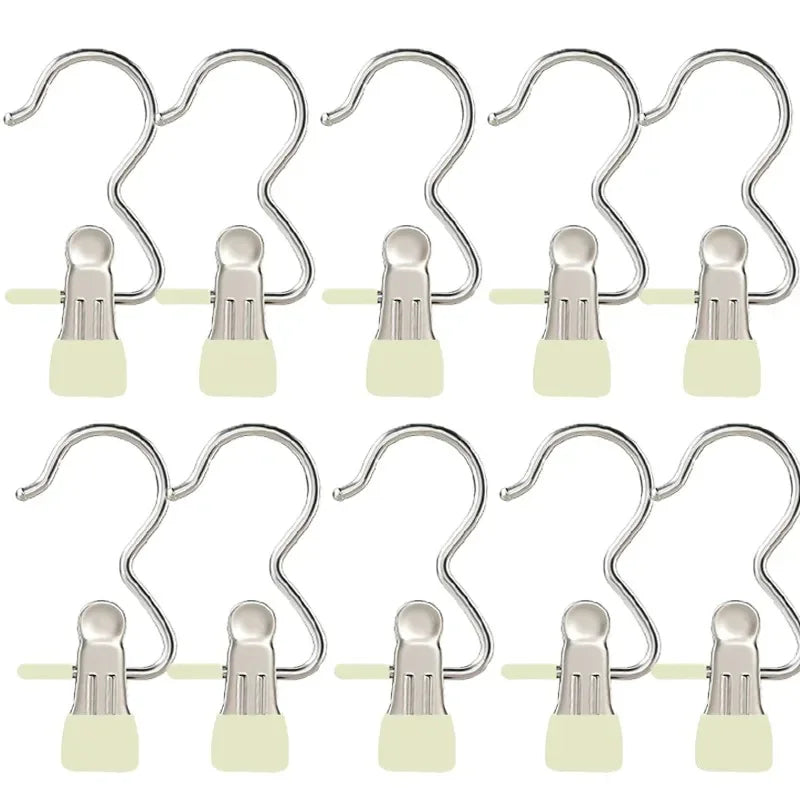 Stainless Steel Laundry Clips - 10/20/30PCS Portable Clothes Pegs for Hanging Clothes, Socks & Pants