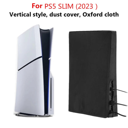 PS5 Slim Console Dust Cover – Waterproof Protective Sleeve for Vertical/Horizontal Use, Dust Proof Case for PlayStation 5 Slim