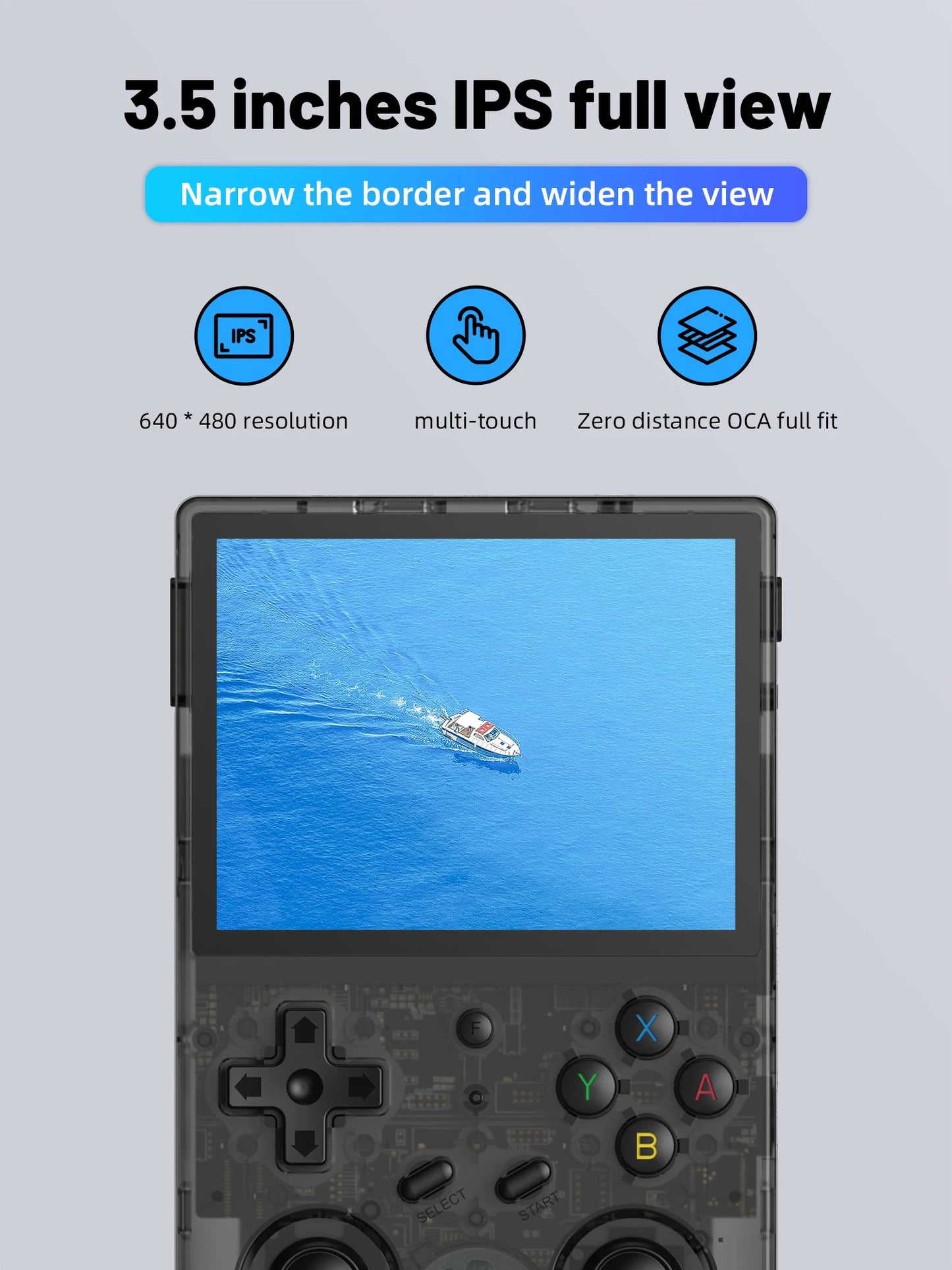 ANBERNIC RG353V RG353VS Handheld Game Console: 3.5'' IPS Screen, HDMI Output - Android Linux OS, Built-in Retro Emulator Player, Perfect Gifts for Gamers!