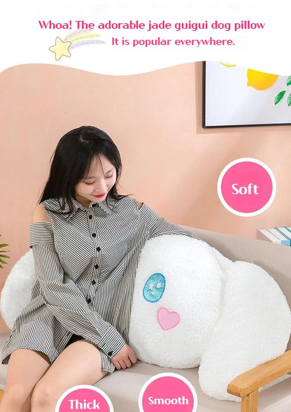 70 / 90 / 110 / 130cm cm Aoger Cinnamoroll Plush Doll – Kawaii Cartoon Stuffed Toy, Car Headrest Pillow & Back Cushion, Birthday Gift