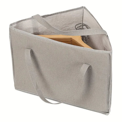 Multifunctional Clothes Hanger Organizer Bag - Space-Saving Triangular Storage Bag with Handle & Waterproof Portable Design