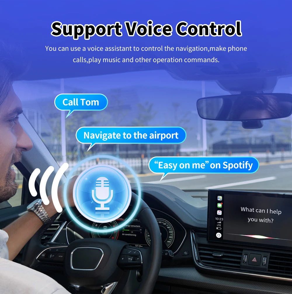 New 2-in-1 Wired to Wireless CarPlay & Android Auto Adapter – Smart Box with 5GHz WiFi, Fast Plug & Play Connection