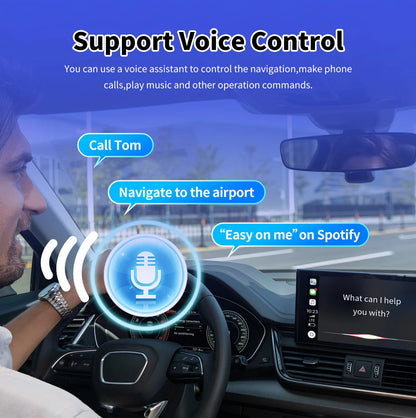 New 2-in-1 Wired to Wireless CarPlay & Android Auto Adapter – Smart Box with 5GHz WiFi, Fast Plug & Play Connection