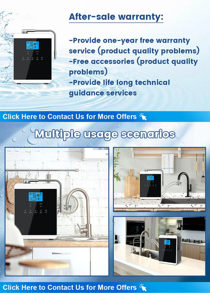 11-Plate Platinum Alkaline Water Ionizer Machine — Household PH 4.5~10.5 Acid & Alkaline Water Generator