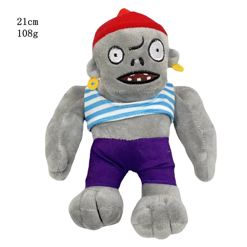 30cm Plants vs. Zombies Plush Toys - Soft Gargantuar, Zombie, and Pirate Zombie Stuffed Dolls for Kids and Fans