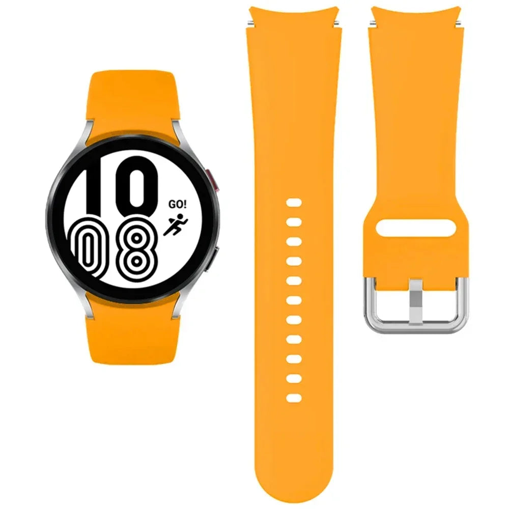Samsung Galaxy Watch Silicone Band - 20mm Replacement Strap for Galaxy Watch 4, 5, 6, 5 Pro and 6 Classic 40mm–47mm Models