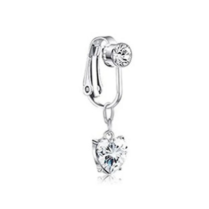 Faux Belly Ring - Non-Piercing Clip-On Navel Button Body Jewelry Belly Piercing Accessory