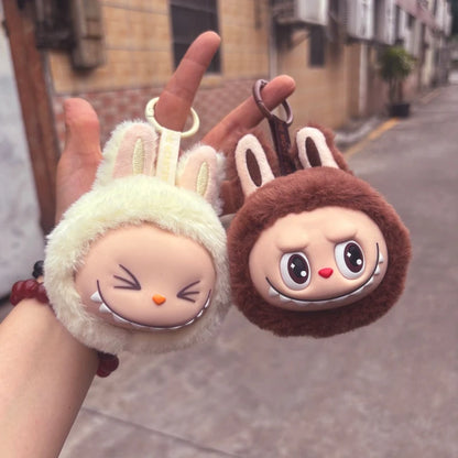 Labubu 2nd Gen Multi-Color Cute Doll Head Plush Toy — Backpack Pendant Keychain Anime Gift Box
