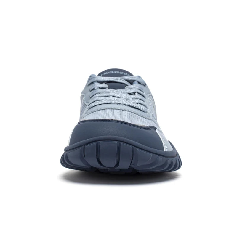 HOBIBEAR Unisex Wide Toe Sneakers — Comfortable Lace-Up Walking Shoes, Breathable Outdoor Travel Sneakers