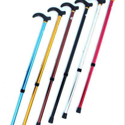 Adjustable Walking Stick – 2-Section Anti-Skid Crutch for Seniors & Hiking