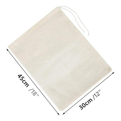 5Pcs Reusable Nut Milk Bag Set - Unbleached Nylon Cheesecloth Strainers, Fine Mesh Food Filter for Cheese, Yogurt, and Kitchen Use