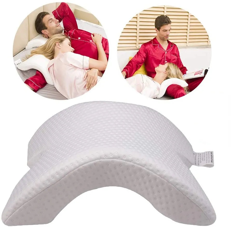 U-Shaped Memory Foam Orthopedic Pillow - Ergonomic Hand Pillow for Neck Support, Ideal for Side Sleepers and Travel
