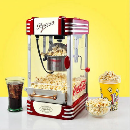 Small Electric Hot Air Popcorn Maker - Compact Household Popcorn Popper for Parties