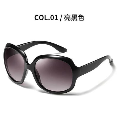 Large Round Frame Fashion Sunglasses - Women’s UV400 Outdoor Driving Eyewear Stylish Circular Sun Glasses