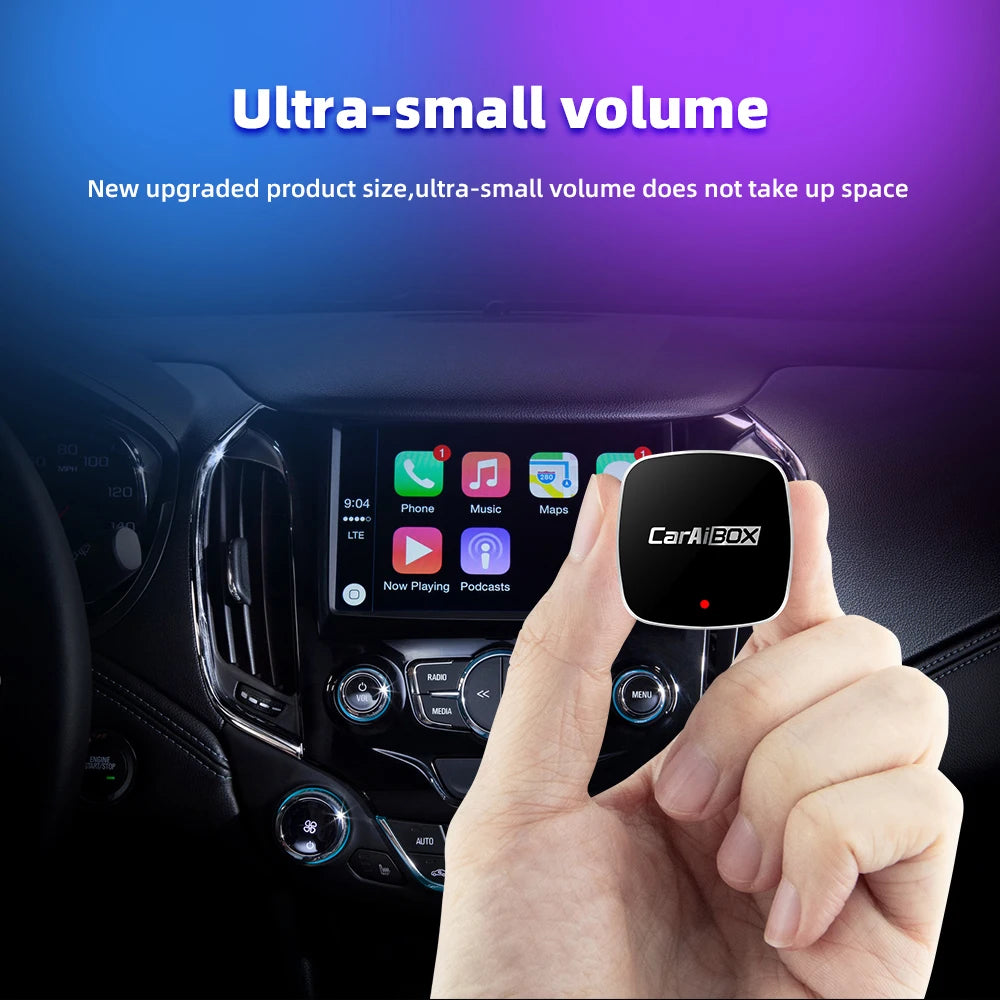 EKIY 2-in-1 AI Smart Box — Wireless CarPlay & Android Auto Adapter with Wired CarPlay for Car Intelligent Systems
