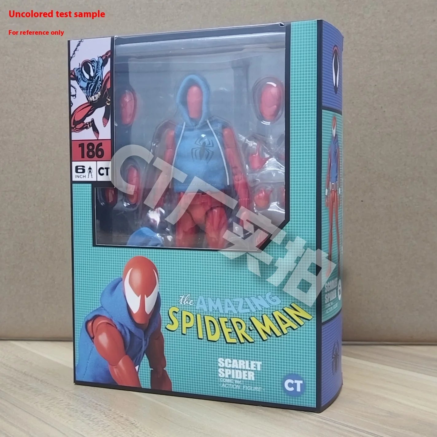 CT Toys Mafex 186 Spiderman Figure – Scarlet Spider Comic Action Figurine Toy Gift
