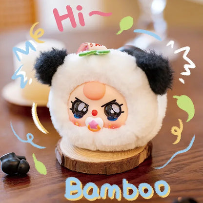 Baby Series Plush Blind Box Set — 3 Mini Storage Pouches, Earphone & Makeup Bag Mystery Gift Pendant