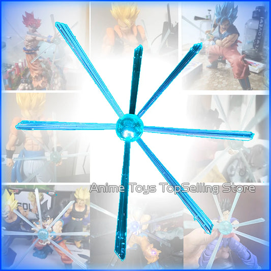 16-17cm Dragon Ball Z Goku Kamehameha PVC Figure — DBZ Anime DIY Collectible Toy