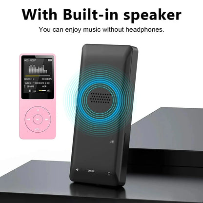 Portable Bluetooth MP3 Music Player - Lossless Audio FM Radio Sports Walkman Recorder