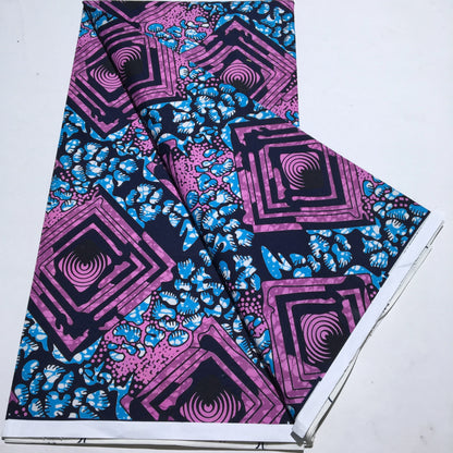 African Wax Print Fabric - Nigerian Ankara Batik Dutch Fabric for Women’s Dresses & Sewing Materials
