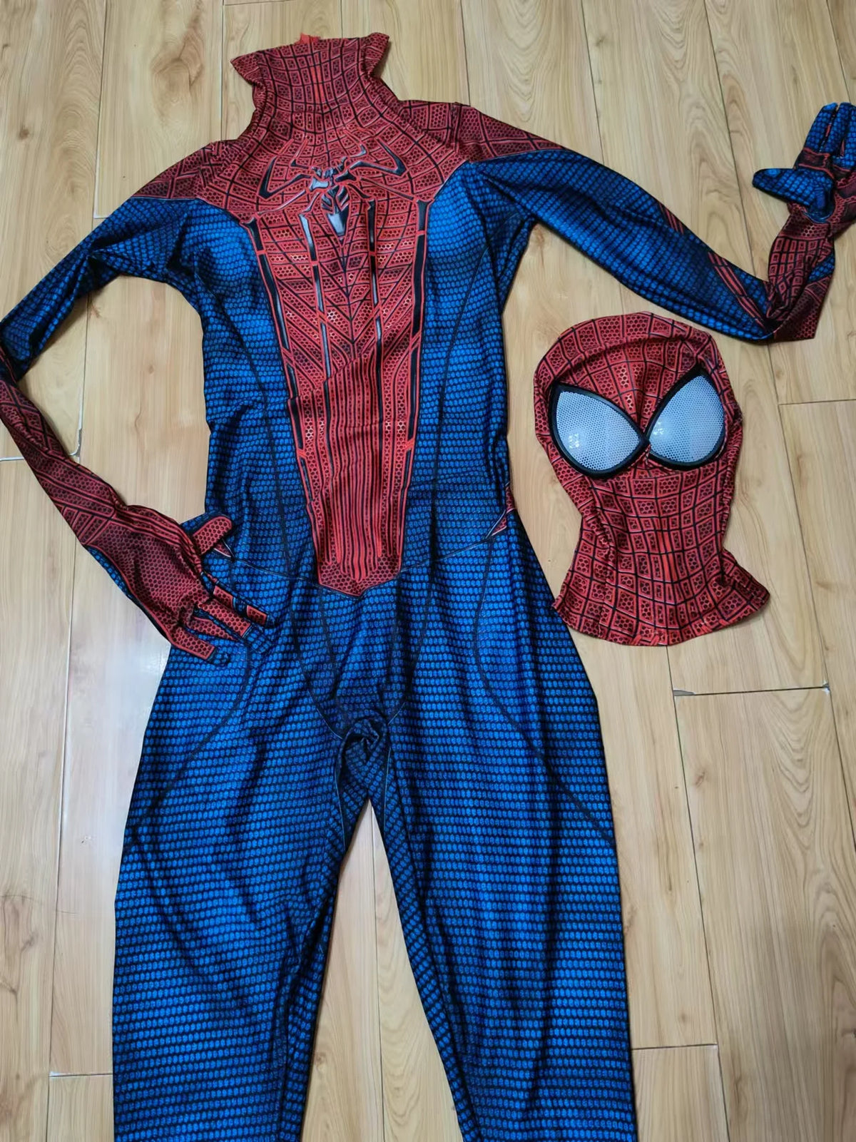 TASM1 Superhero Cosplay Bodysuit - Spandex Zentai Halloween Costume for Men