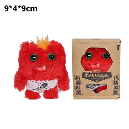 Fuggler Plush Baby Series Mr. Needles – Funny Ugly Monster Stuffed Doll, Munch Rabid Rabbit Wide-Eyed Weirdo Soft Toy 9cm