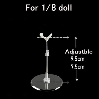 Adjustable Stainless Steel Doll Stand — 1/3, 1/4, 1/6 Universal Display Holder for BJD Dolls