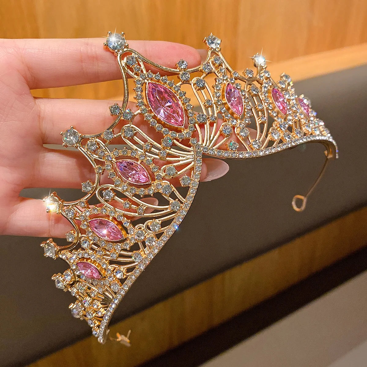 Fashionable Crown Headband - Sweet Hair Accessory for Performances & Birthdays