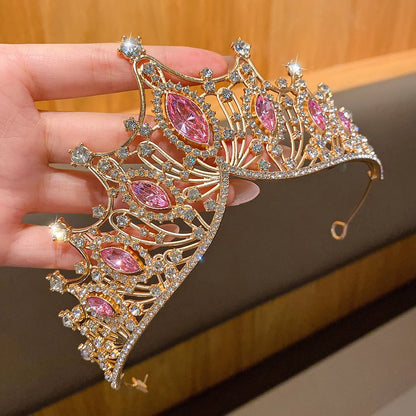 Fashionable Crown Headband - Sweet Hair Accessory for Performances & Birthdays