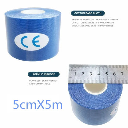 Sports Waterproof Kinesiology Tape - Athletic Bandage for Muscle Recovery, Pain Relief, and Gym Use