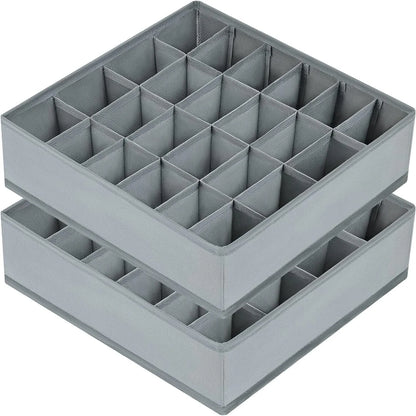 Underwear & Sock Storage Organizer Box – Bra, Socks & Clothing Drawer Divider for Wardrobe & Cabinet Organization System