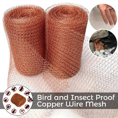 Copper Wire Mesh Signal Shielding Net: Protects Against Pests & Rodents, Decorative Garden Netting - Available in Various Lengths
