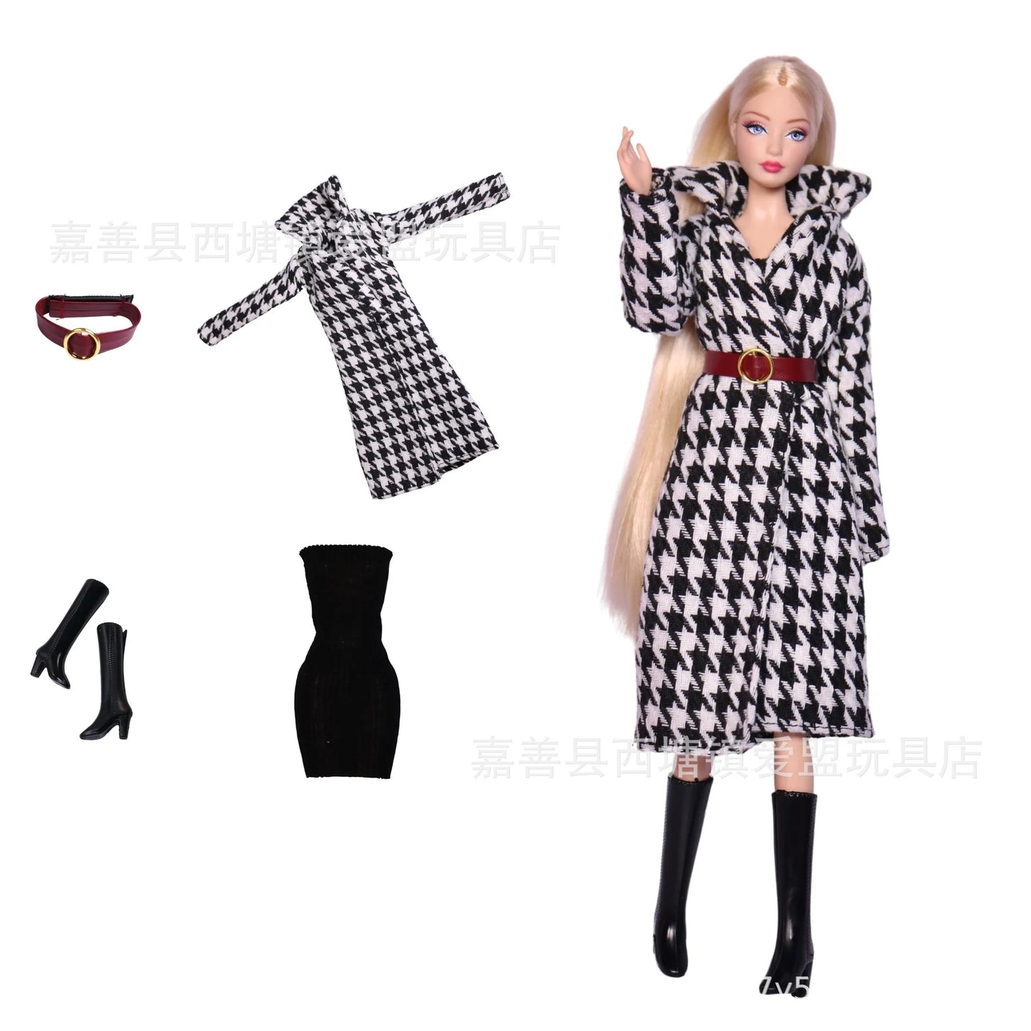 Doll Clothes for 30cm Barbie – Skirt, Outerwear, Pants & Shoes Accessories