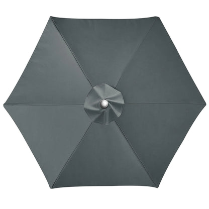 Universal 6/8 Rib Patio Umbrella Replacement Canopy – Polyester Sunshade & Rainproof Outdoor Cover Cloth