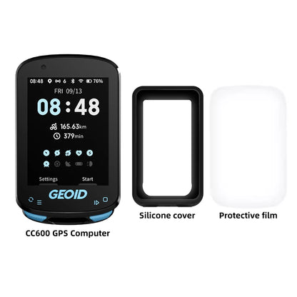 GEOID CC600 Bike Computer – Color Screen Smart GPS Speedometer with Wireless ANT+, WIFI, 11 Languages & Cycling Odometer