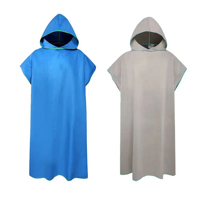 Microfiber Hooded Towel for Men & Women – Quick Dry Changing Robe, Beach, Swim & Travel Poncho Bathrobe