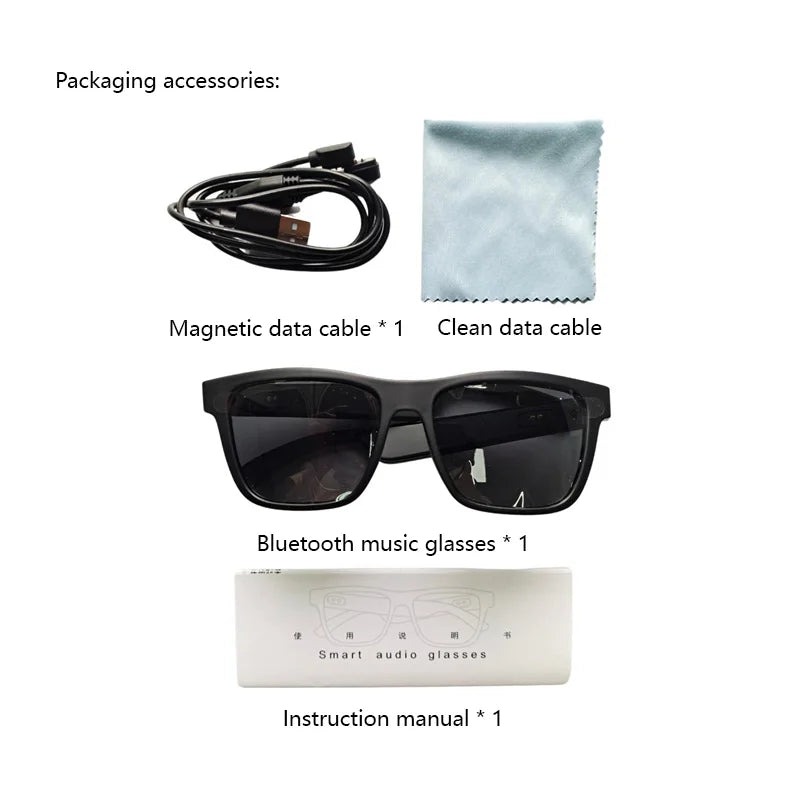 Xiaomi Smart Glasses Sunglasses — Bluetooth 5.3 Wireless with Call, Music, Voice Assistant, Navigation, Waterproof & Anti-UV