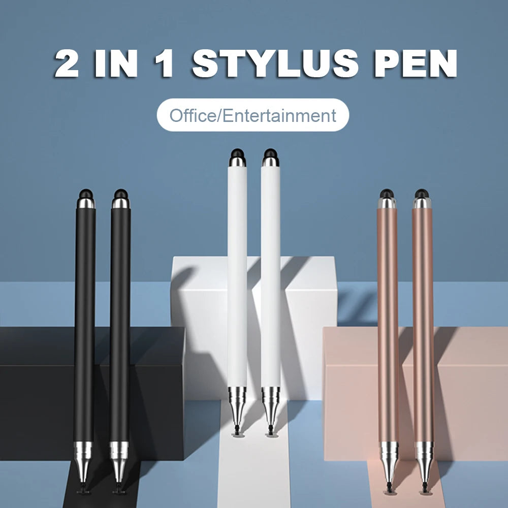 2 in 1 Universal Stylus Pen - Drawing and Touch Screen Pencil for Tablets and Mobile Phones | Smart Accessories for Android Devices