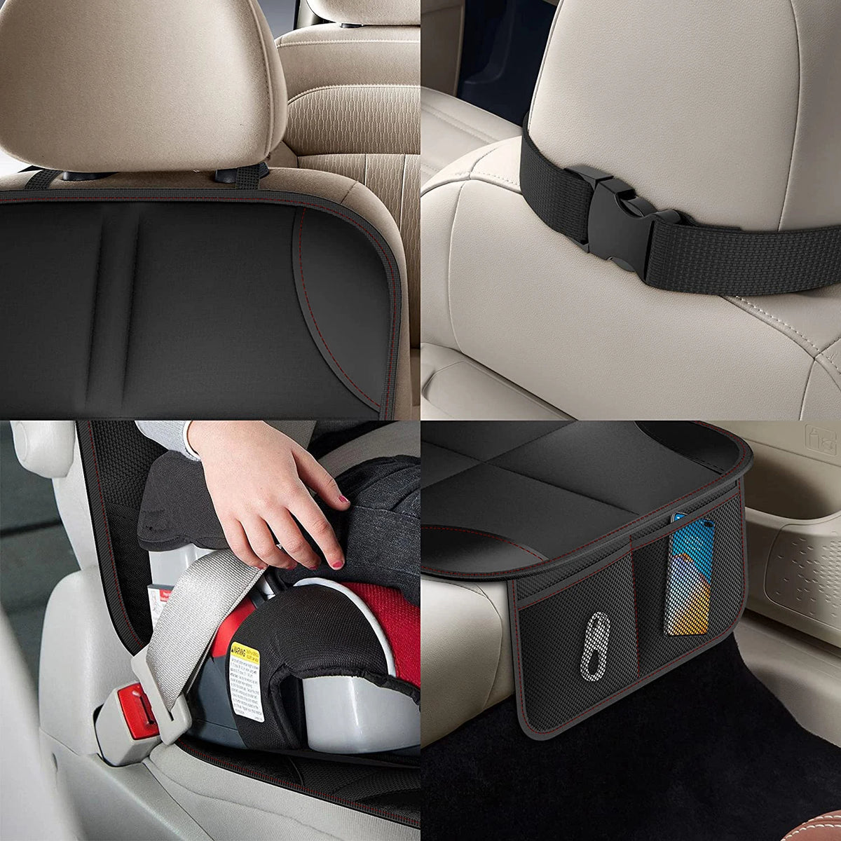 Universal Car Seat Protector Cover - Waterproof Non-Slip Child, Baby & Pet Seat Mat
