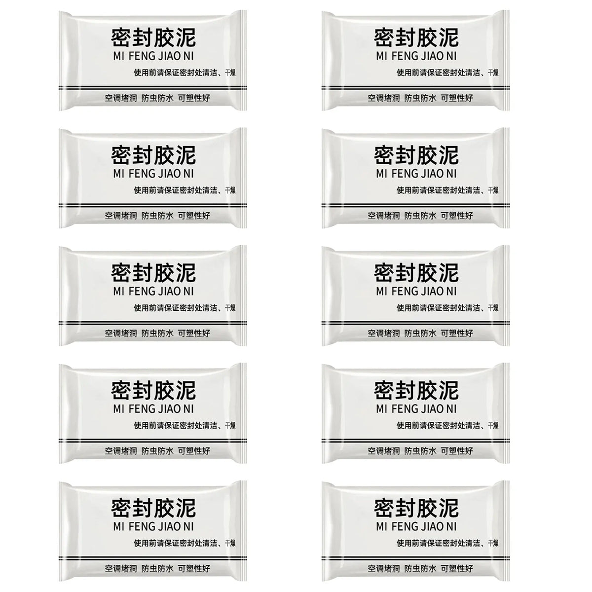 White Waterproof Sealing Putty – Quick-Drying Duct Seal Clay for Pipe Connections, Wall Holes, and Air Conditioner Sealing Repairs