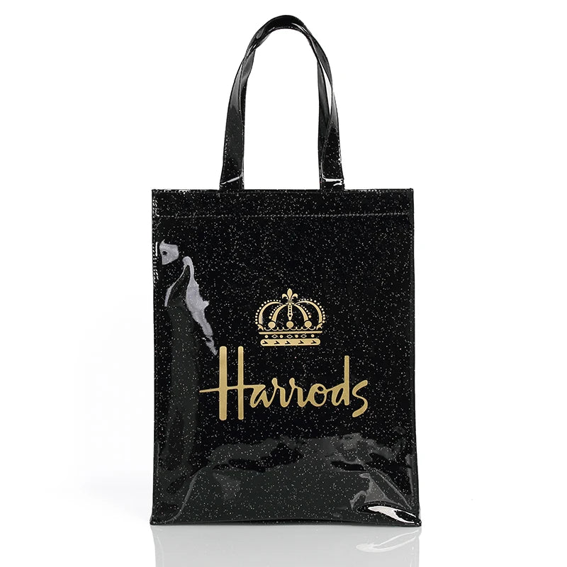 Simple Stylish PVC Reusable Shopping Bag – Luxury Eco-Friendly Waterproof Tote for Summer Beach