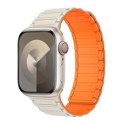 Magnetic Silicone Loop Strap for Apple Watch — 38mm-49mm iWatch Series 3-9 & SE Ultra 2