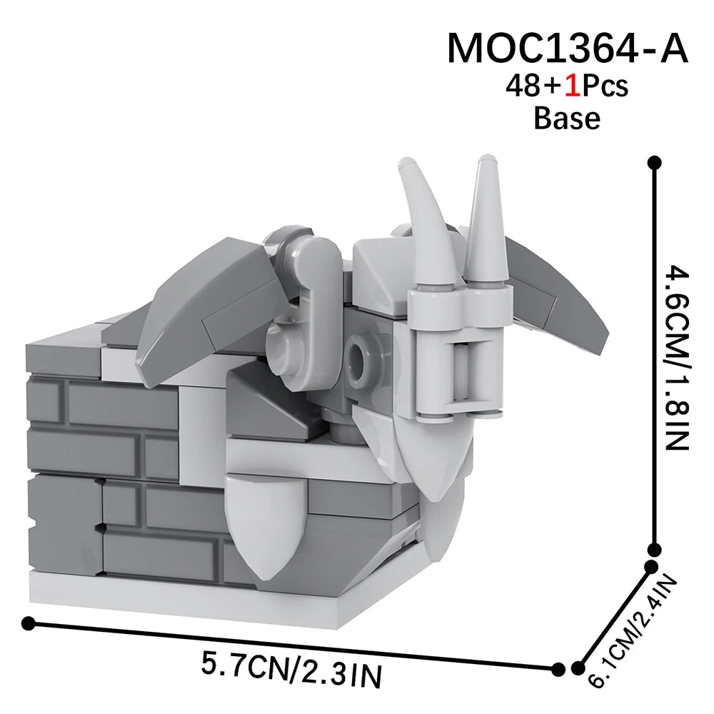 MOOXI Movie Series MOC BrickHeadz Building Blocks Set – DIY Educational Toy for Kids